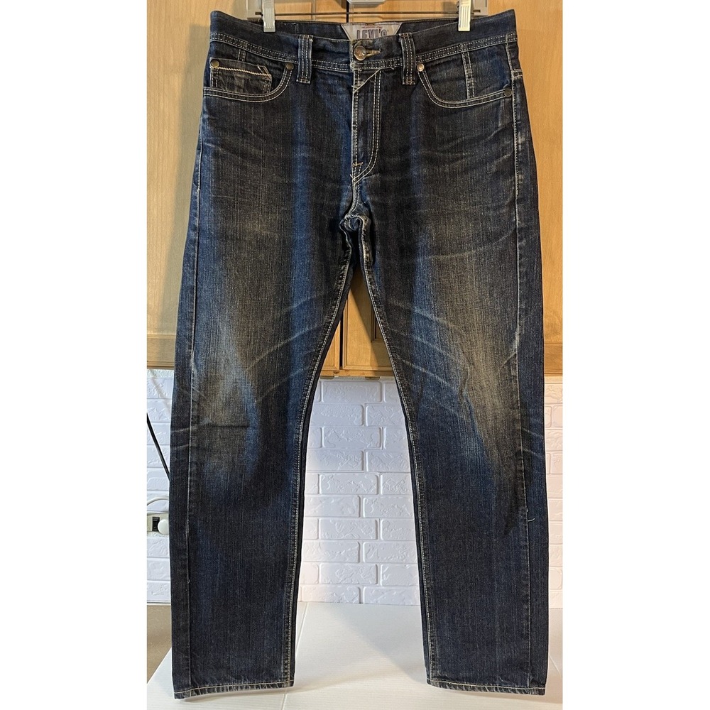 Levi's 511 Jeans Men's 36 x 32 Zip Back Pockets Skinny Blue Jean Medium Wash